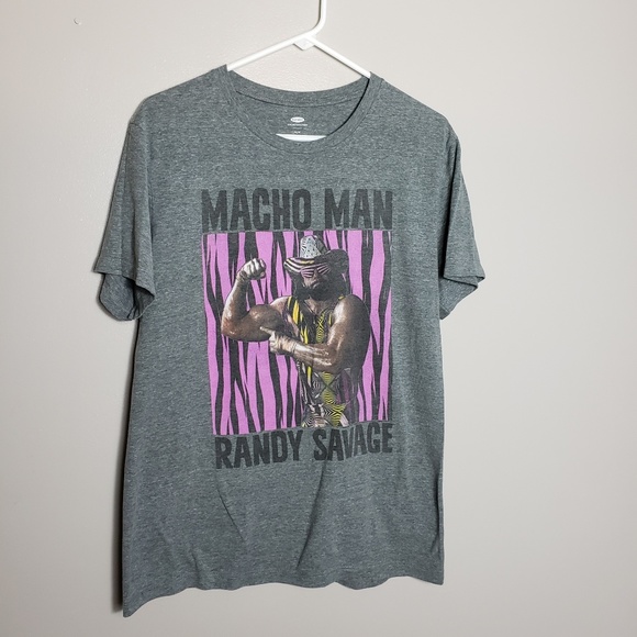 Macho Man Randy Savage WWF WWE Wrestling M Shirt - Picture 2 of 5